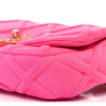 Jersey Quilted Chanel 19 Waist Bag Pink