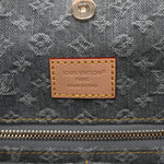 Monogram Denim CarryAll MM Washed Grey