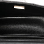 Aged Calfskin Quilted 2.55 Reissue Mini Flap So Black