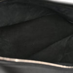 Grained Calfskin Large Slouchy Banana Bag Black