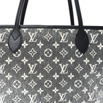 Denim Monogram Jacquard Neverfull MM Grey