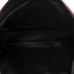 Recycled Sport Nylon Chain Logo Medium Raver Bag Fluo Pink Black
