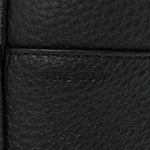 Grained Calfskin Medium N/S Hook Tote Black