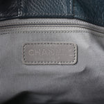 Calfskin Cerf Executive Shopper Tote Blue