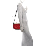Dollar Calfskin Small Soho Disco Bag Hibiscus Red Mystic White Blue
