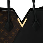 Calfskin Monogram Kimono Tote  Black