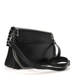 Goatskin Grommet Medium GV3 Shoulder Bag Black