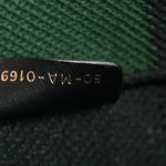 Canvas Embroidered Checkered Book Tote Black Green