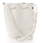 Calfskin Mini Bucket Bag White