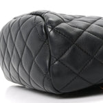 Calfskin Quilted Mini Urban Spirit Backpack Black