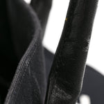 Linen Calfskin Rive Gauche Tote Black