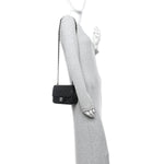 Caviar Quilted Mini Square Flap Black