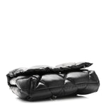 Nappa Calfskin Quilted Touch B Puffy Clutch Black
