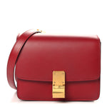 Box Calfskin Small Classic Box Flap Bag Red