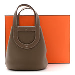 Taurillon Clemence Swift In-The-Loop 18 Bag Etoupe