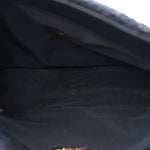 Tweed Quilted Large Chanel 19 Flap Navy Blue