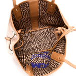 Visetos Medium Liz Reversible Shopper Tote Cognac