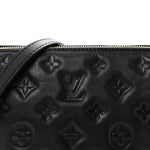 Lambskin Embossed Monogram Coussin BB Black