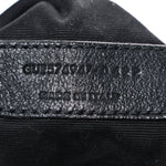 Calfskin Y Quilted Monogram Monochrome Large Loulou Chain Satchel Black