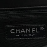 Calfskin Coco Eyelets Small Flap Bag Black