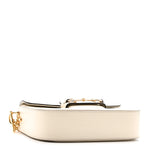 Azalea Calfskin Mini Crystal Horsebit 1955 Shoulder Bag Mystic White