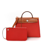 Vache Hunter Toile Herbag Zip 31 PM Rouge Tomate Natural