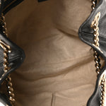 Pebbled Calfskin Medium Soho Chain Shoulder Bag Black