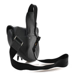 Calfskin Atelier Signature Print Mens Saddle Bag Grey