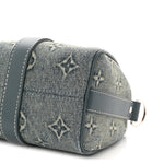 Monogram Washed Denim Keepall Bandouliere 25