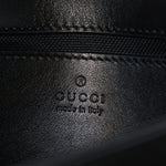 Calfskin Matelasse Monochrome Mini GG Marmont Shoulder Bag Black