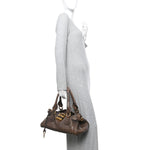 Calfskin Medium Paddington Satchel Chocolate