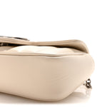 Calfskin Matelasse Aria Super Mini GG Marmont Shoulder Bag Mystic White