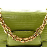 Lizard Mini Horsebit 1955 Shoulder Bag Green