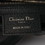 Grained Calfskin Saddle Bag Black