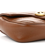 Azalea Calfskin Matelasse Diagonal Super Mini GG Marmont Shoulder Bag Cuir