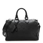 Calfskin Monogram Speedy P9 Bandouliere 30 Ultra Black