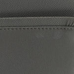Caviar Quilted Jumbo Double Flap Grey