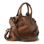 Grained Calfskin Paddington Tote Tan