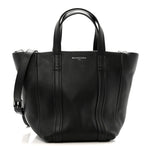 Calfskin XS Laundry Cabas Tote Black
