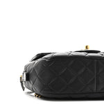 Sheepskin Quilted Trapezio Camera Case Black