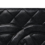 Caviar Quilted Medallion Tote Black