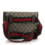 GG Supreme Monogram Neo Vintage Web Belt Bag Brown