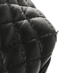 Nappa Quilted La Medusa Chain Crossbody Black