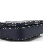 Calfskin Monogram Shadow Trio Messenger Navy White