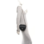 Lambskin Quilted CC In Love Heart Bag Black