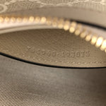 GG Supreme Monogram Textured Dollar Calfskin Web Mini Ophidia GG Handbag Beige Mystic White Oatmeal