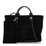 Mixed Fibers Small Deauville Tote Black