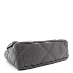 Lambskin Quilted Medium Chanel 19 Flap Dark Grey
