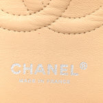 Caviar Quilted Medium Double Flap Beige Clair