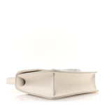 Ultra Matte Grained Calfskin 30 Montaigne Flap Bag White